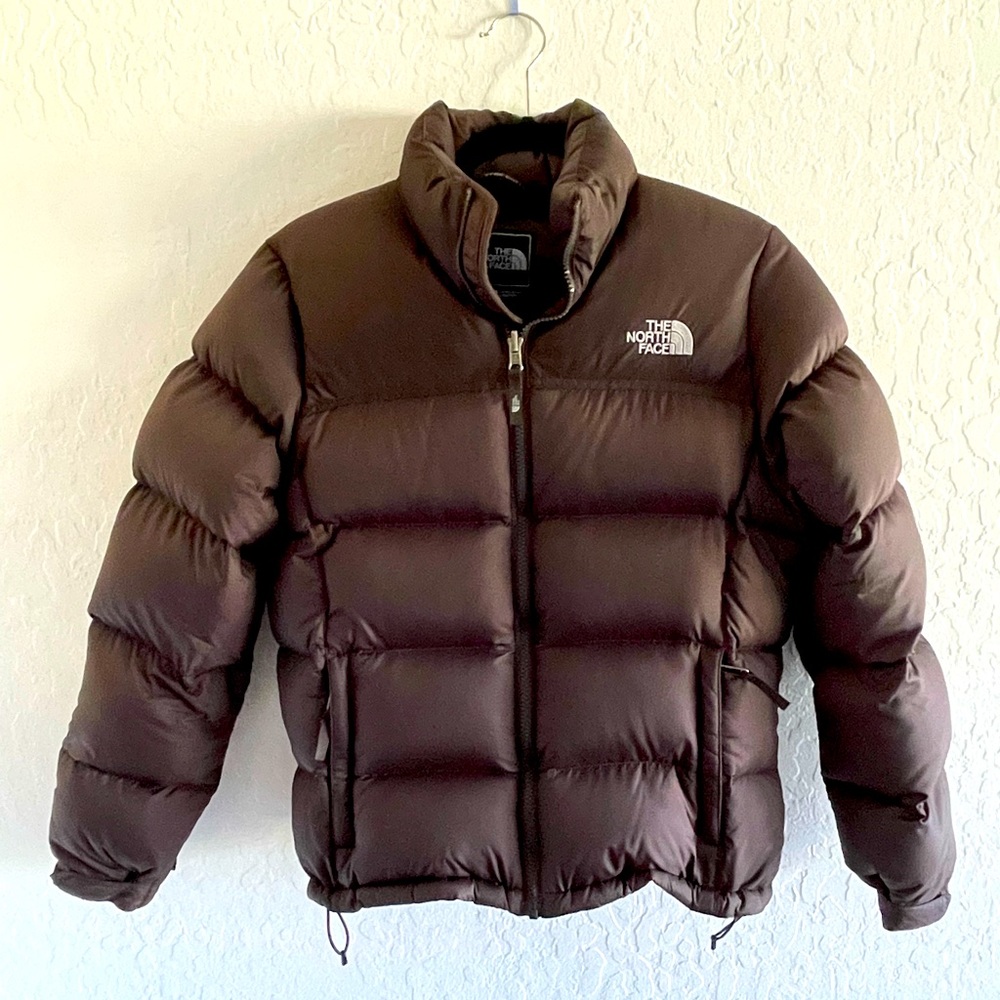 North Face Down Jacket Nuptse 700 - Chocolate Brown Women’s- size M.